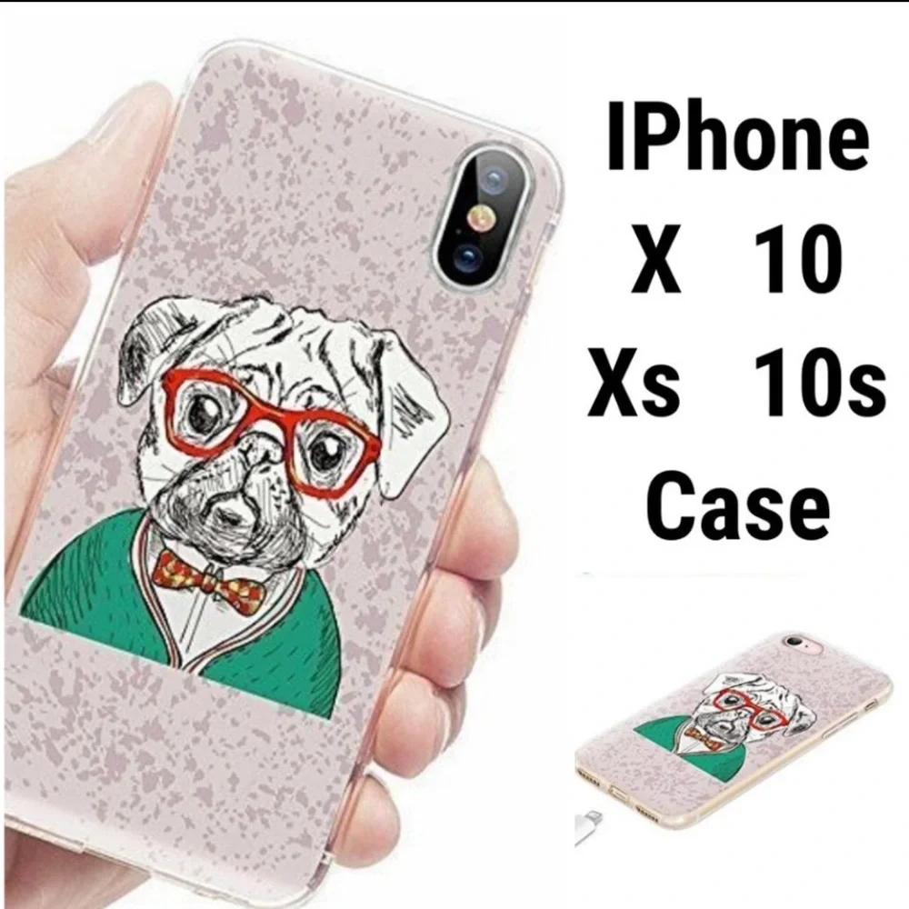 NEW iPhone Xs 1Os X 10 Case Cover Cute Dog Hip